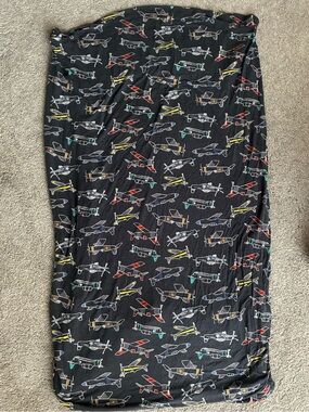 Little Sleepies Airplane Print crib Sheet